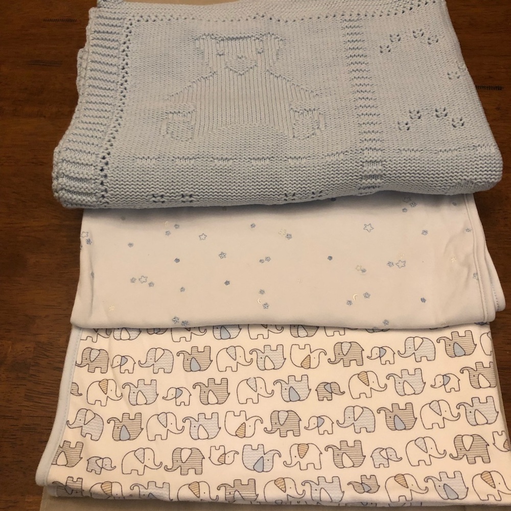 Set of three boys blankets